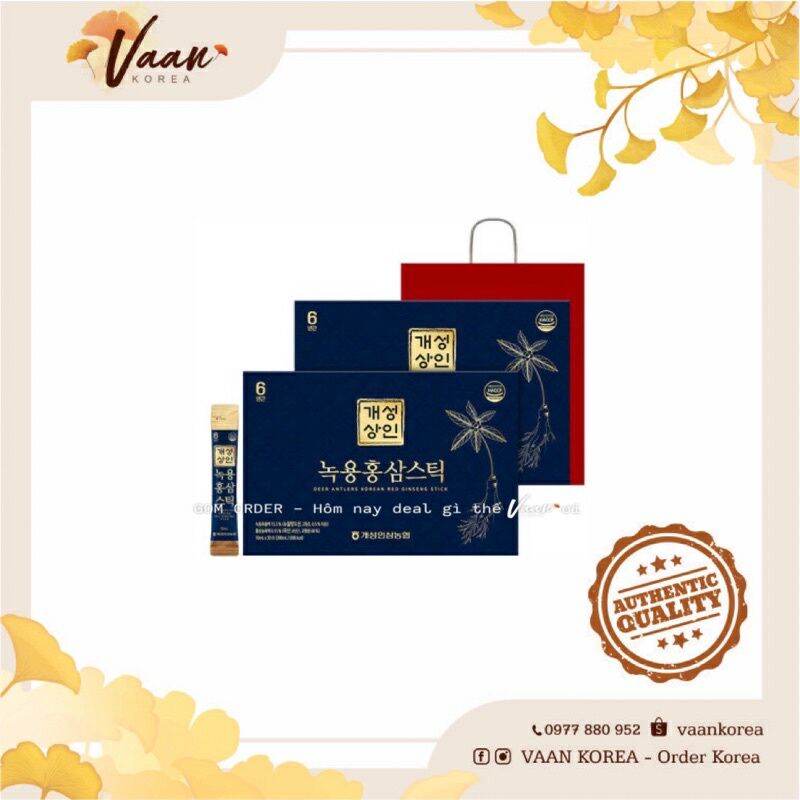 Trả order mặt nạ hồng sâm dạng gói