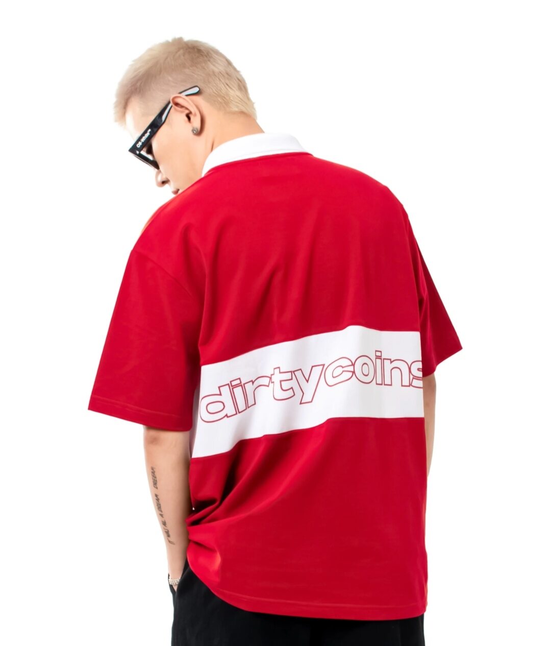 Áo Polo Dirty coins - Đỏ - Local Brand