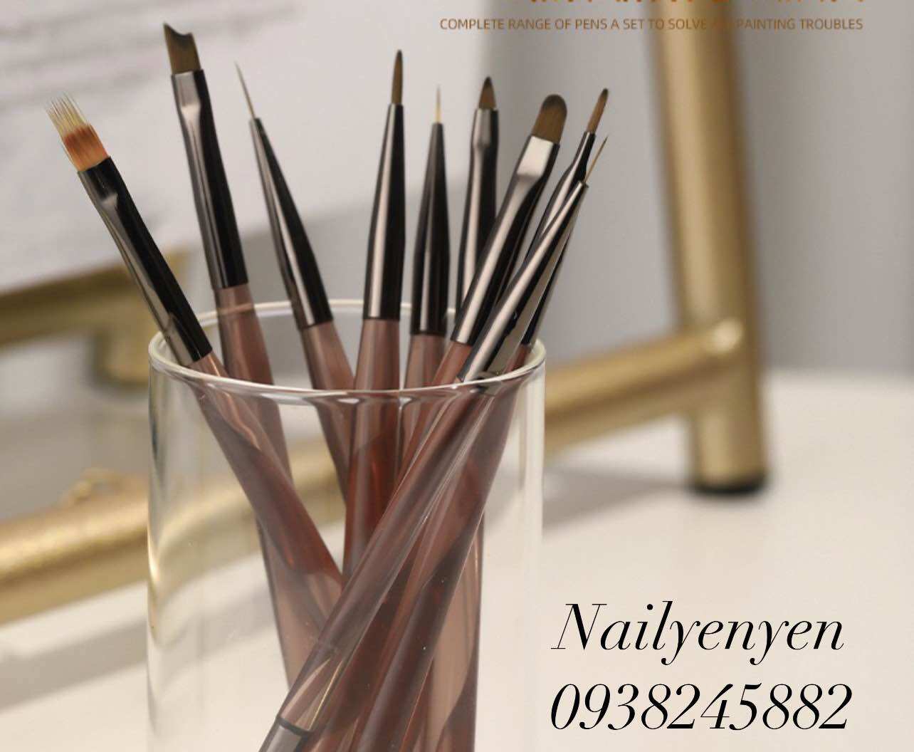 Bộ cọ nail 9 cây cơ bản