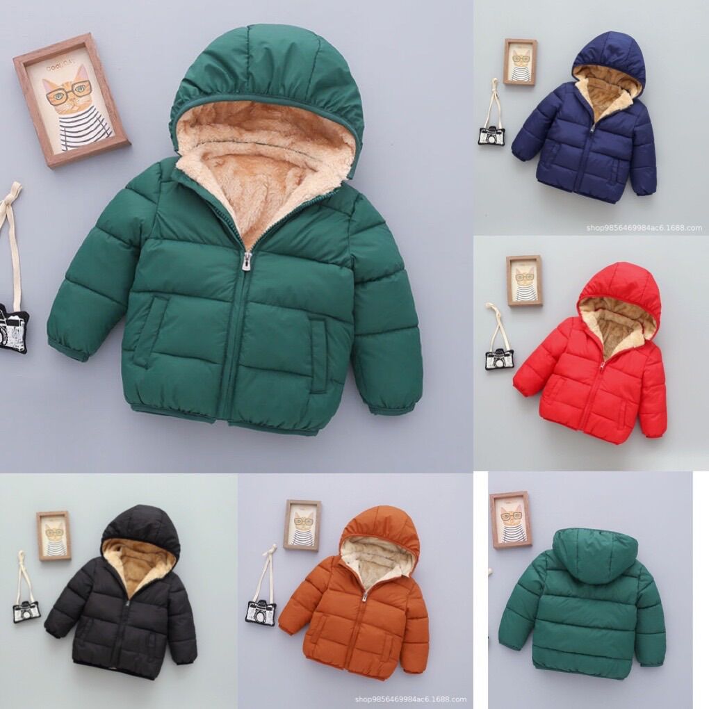 Áo phao lót lông cừu siêu ấm cho bé 8-25kg