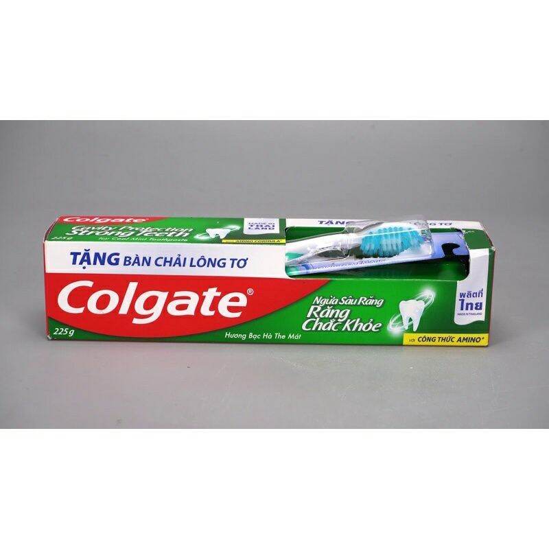 [Tặng bàn chải lông tơ] Kem đánh răng Colgate 225g/ 200g. Date 2024
