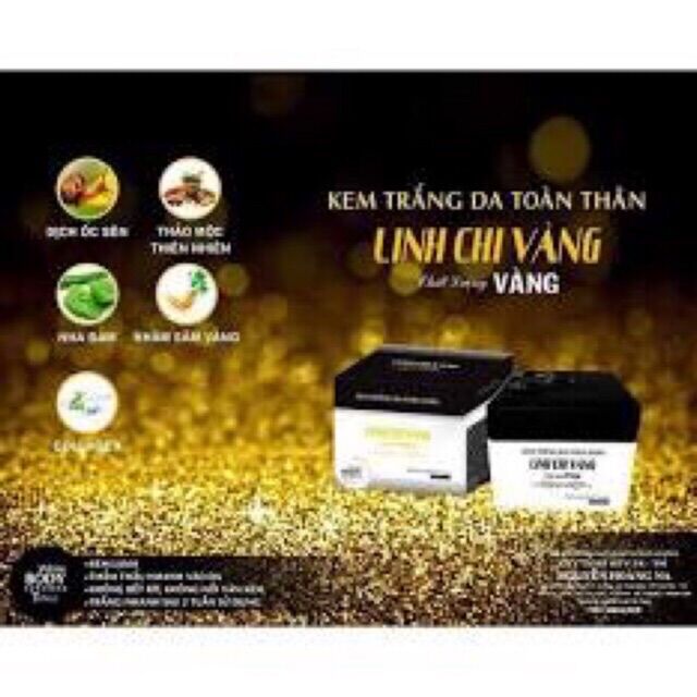 kem dưỡng trắng body vip linh chi vàng