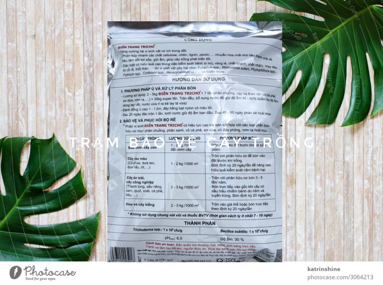 Phân Vi Sinh- Nấm Trichoderma ủ rác hữu cơ ( rác nhà bếp) 1kg