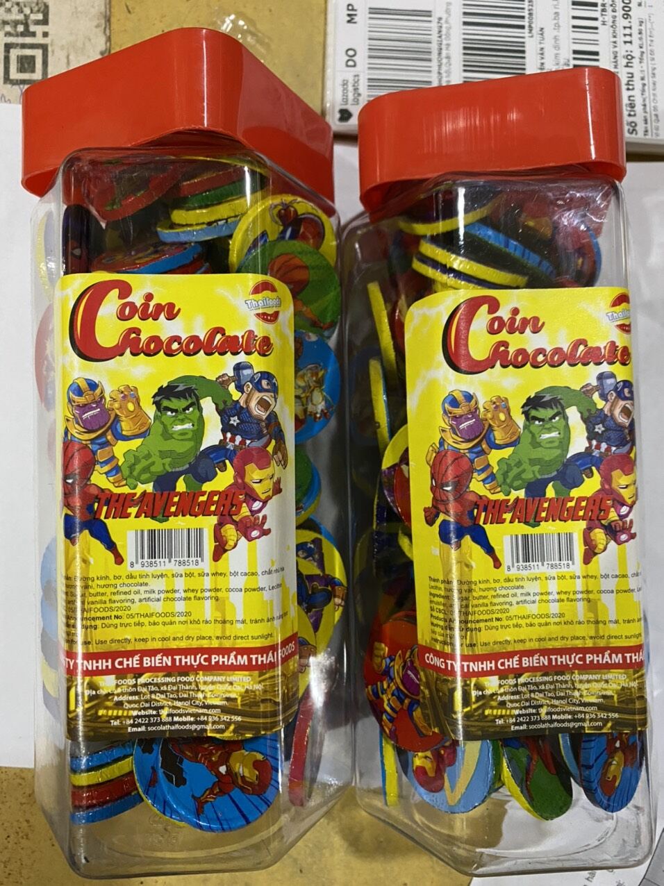 Hộp kẹo coin chocolate hộp 100 cái