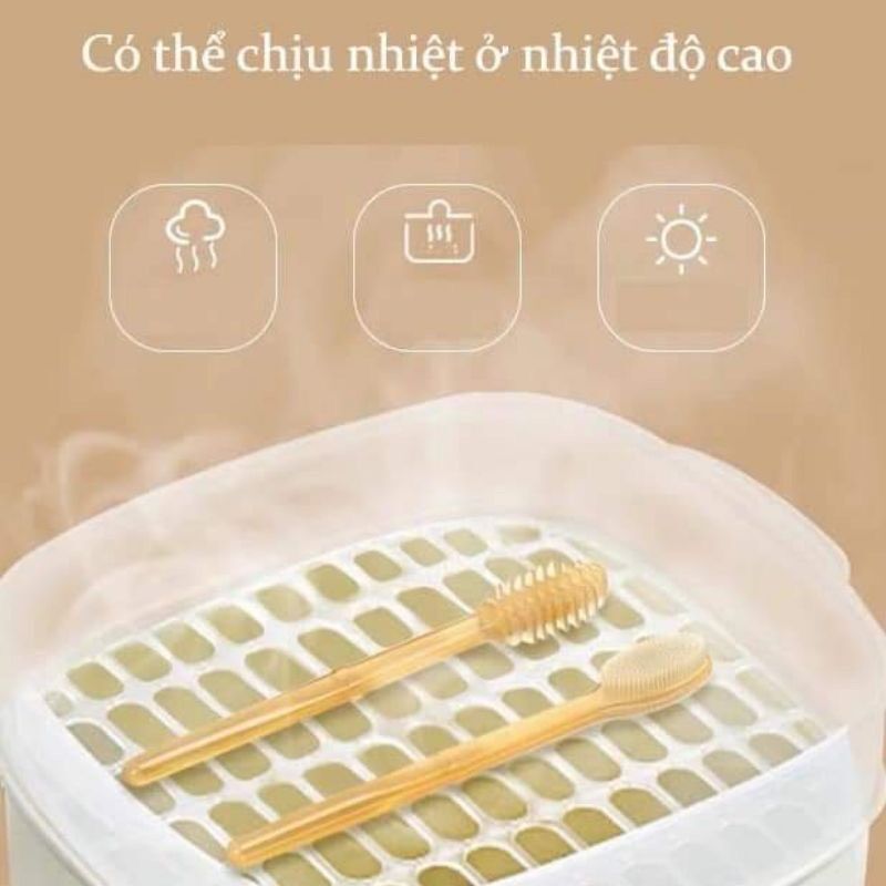 Bộ dụng cụ tưa lưỡi, đánh răng cho bé từ 0 - 8 tháng