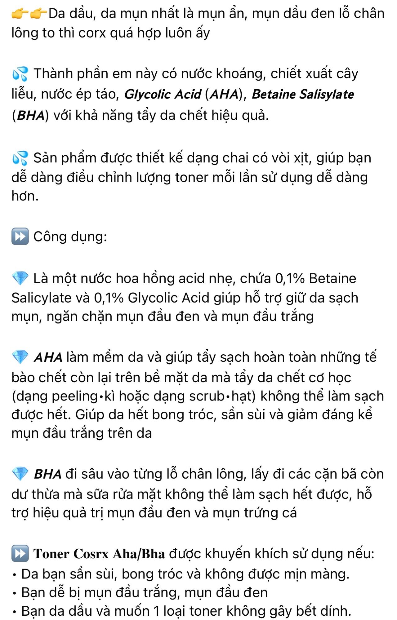 Toner Cosrx AHA/BHA