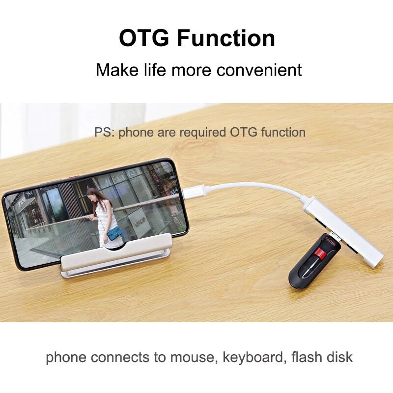 Hub USB Type C/ USB type A to USB 2.0 & USB 3.0
