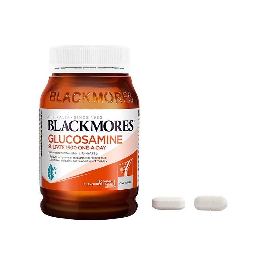 Blackmores Glucosamine Sulfate 1500mg One-A-Day 150 Tablets - Viên uống bổ sung Canxi hỗ trợ xương khớp Blackmore Úc