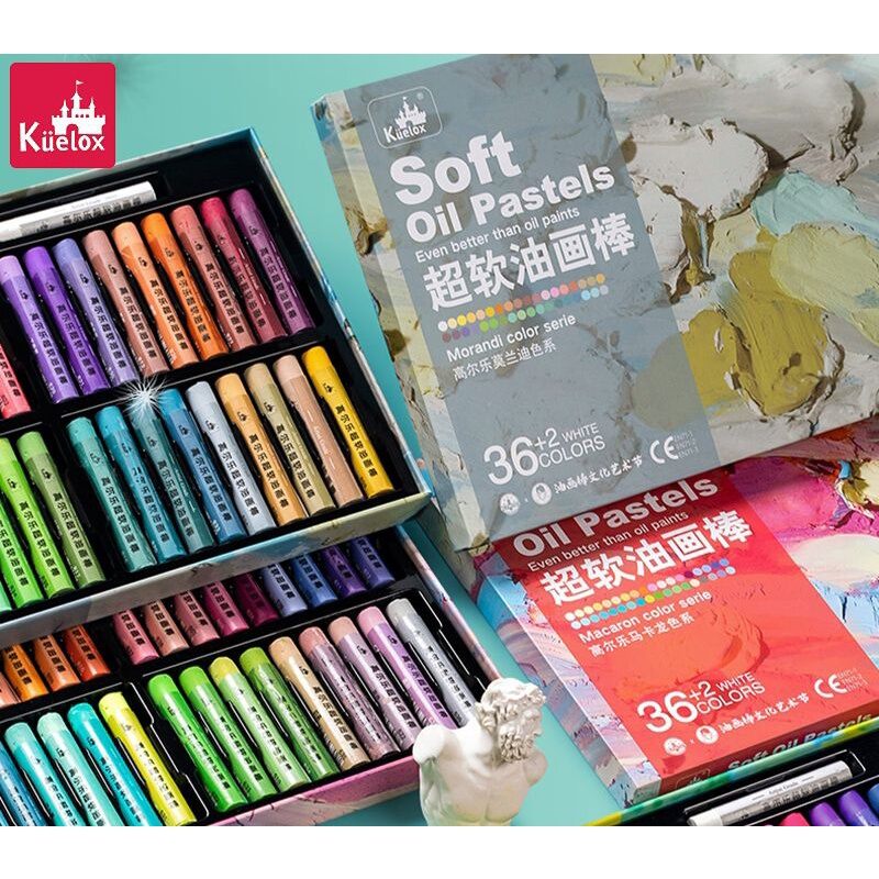 |SẴN| KUELOX - HỘP 48 + 4 MÀU SÁP DẦU KUELOX / BẢN ĐỎ