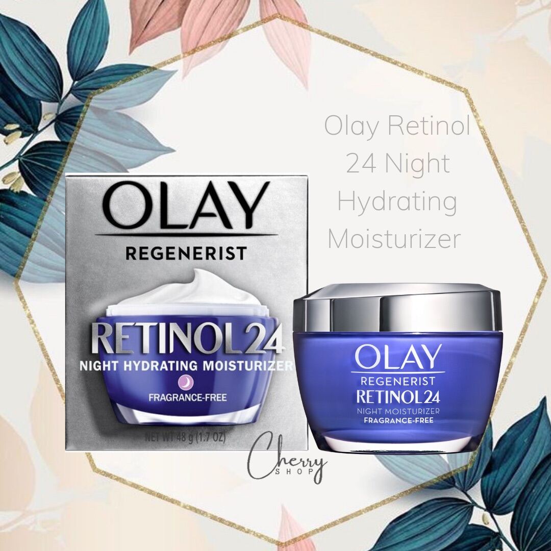 [Hcm][Hàng Usa/New] Kem Trắng Sáng Và Cấp Ẩm Da Olay Regenerist Retinol 24 Night Moisturizer Fragrance - Free (48G)