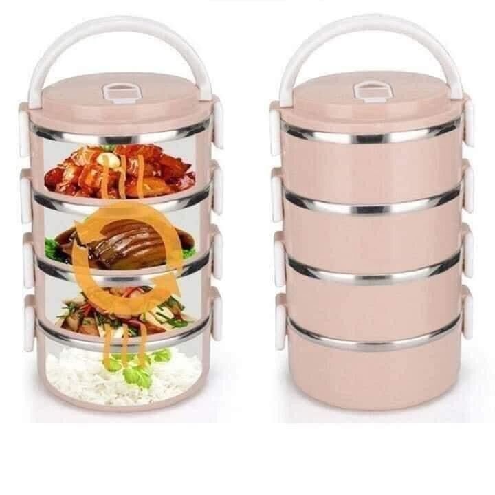 Hộp Đựng Cơm Cặp Lồng Cơm Giữ Nhiệt Lúa Mạch Ruột Inox Chất Lượng Số 1
