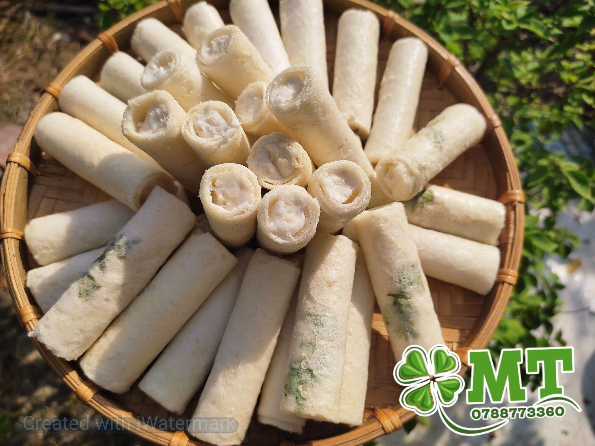 Bánh ống ngò nhân kem vani 1kg