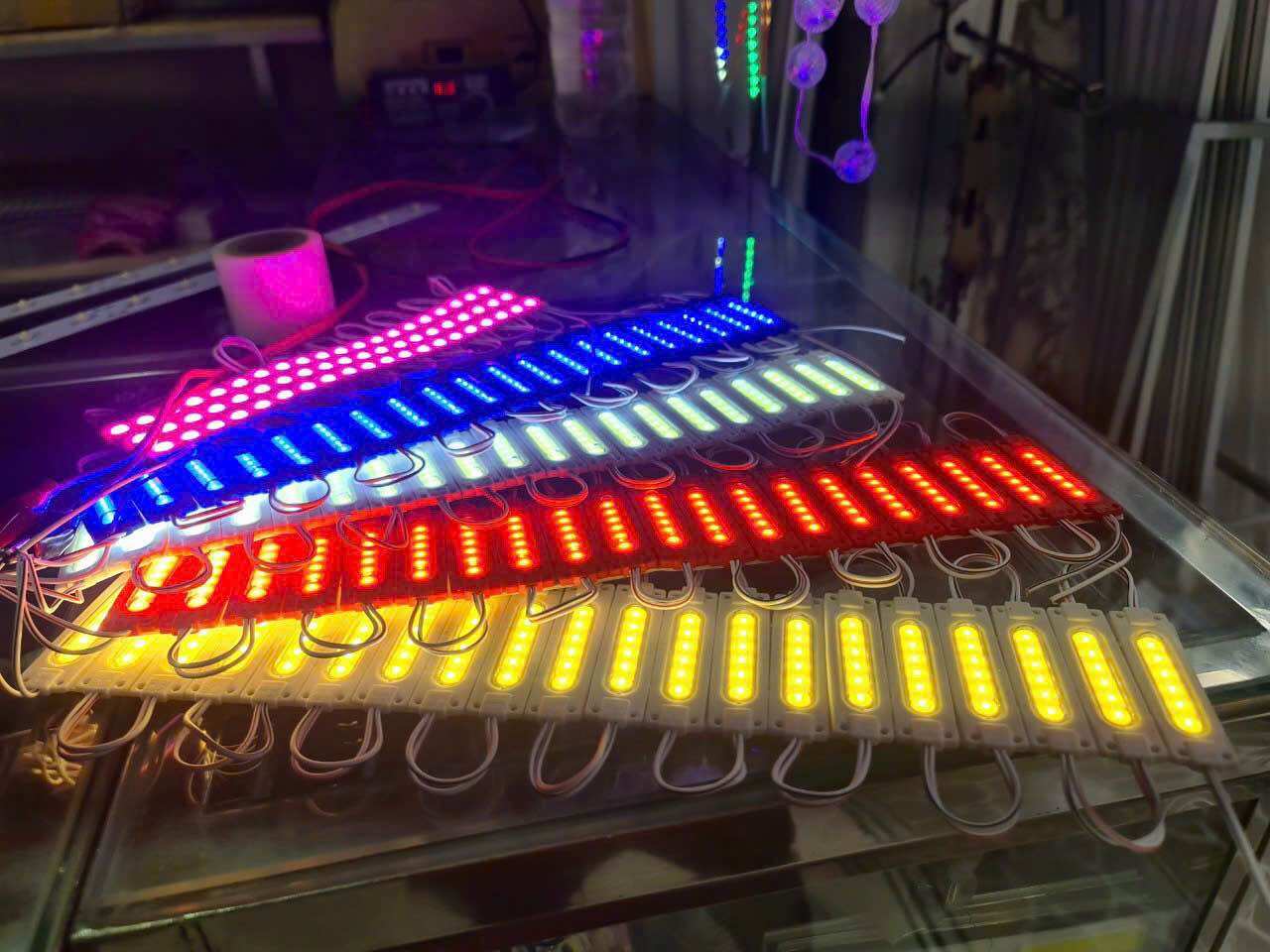Led module hắt cob 6 bóng siêu sáng chống nước dc 12v - 24v