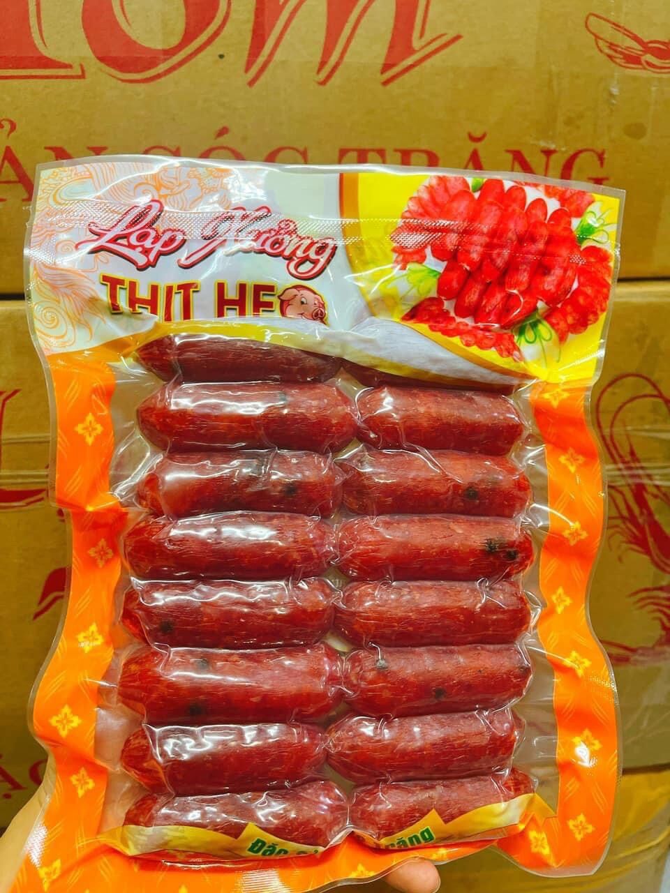 Lạp xưởng Heo tiêu đen siêu nạc gói 500gr