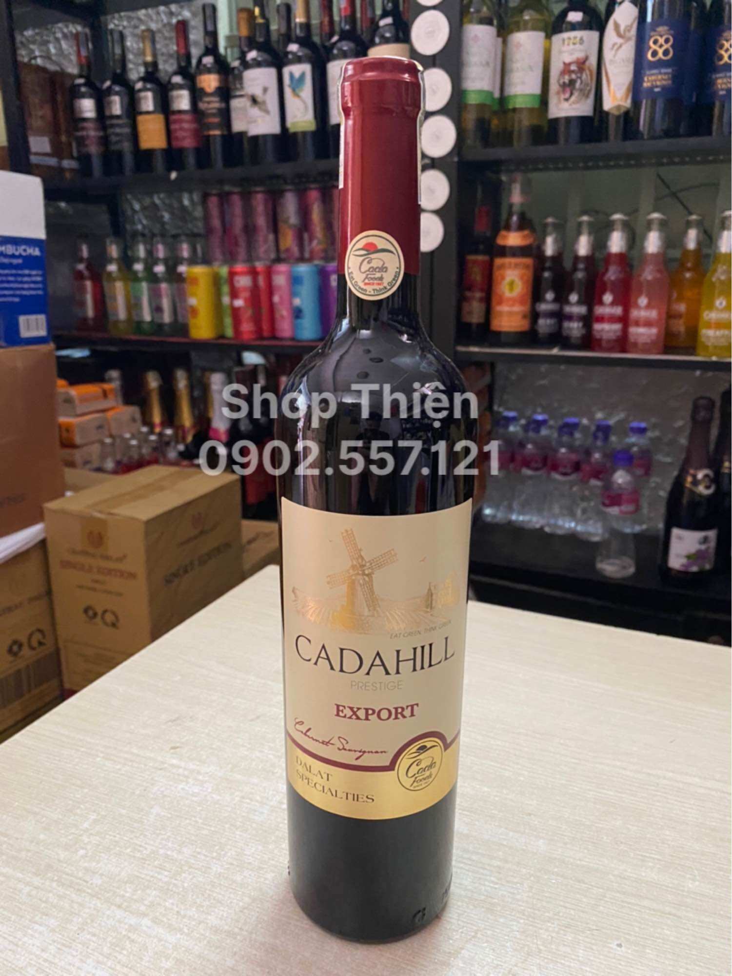 Vang Đà Lạt Đỏ CADAHILL EXPORT 13.5% 750ml