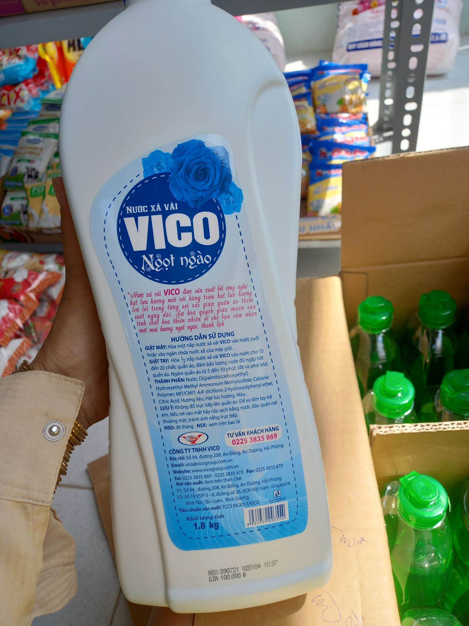 nước xã vải vico1kg8