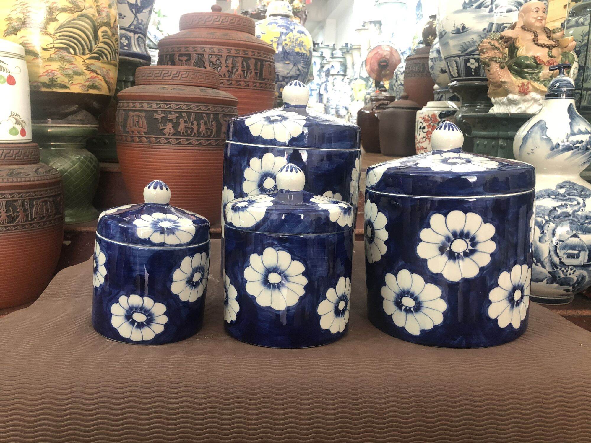 [HCM]Hũ muối dưa cà gốm sứ Bát Tràng cao cấp 3.8 lít