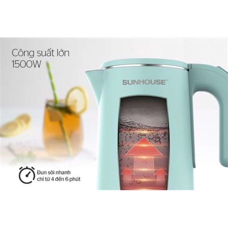 Ấm siêu tốc Sunhouse SHD1351 1.8 Lít