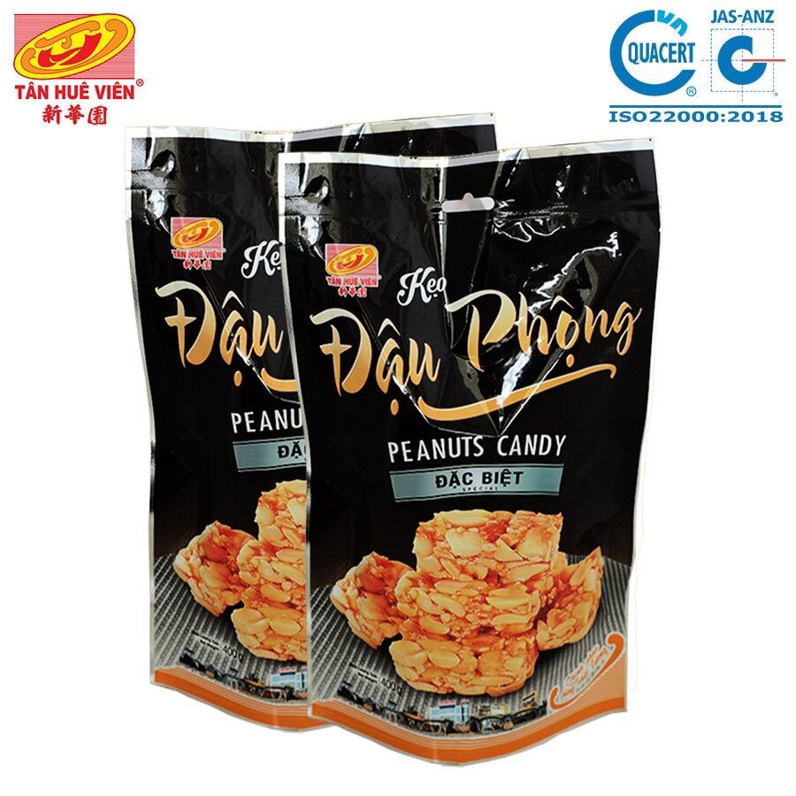 Kẹo đậu phộng đặc biệt TÂN HUÊ VIÊN 400g/túi - Thèo lèo đặc biệt - Ăn vặt