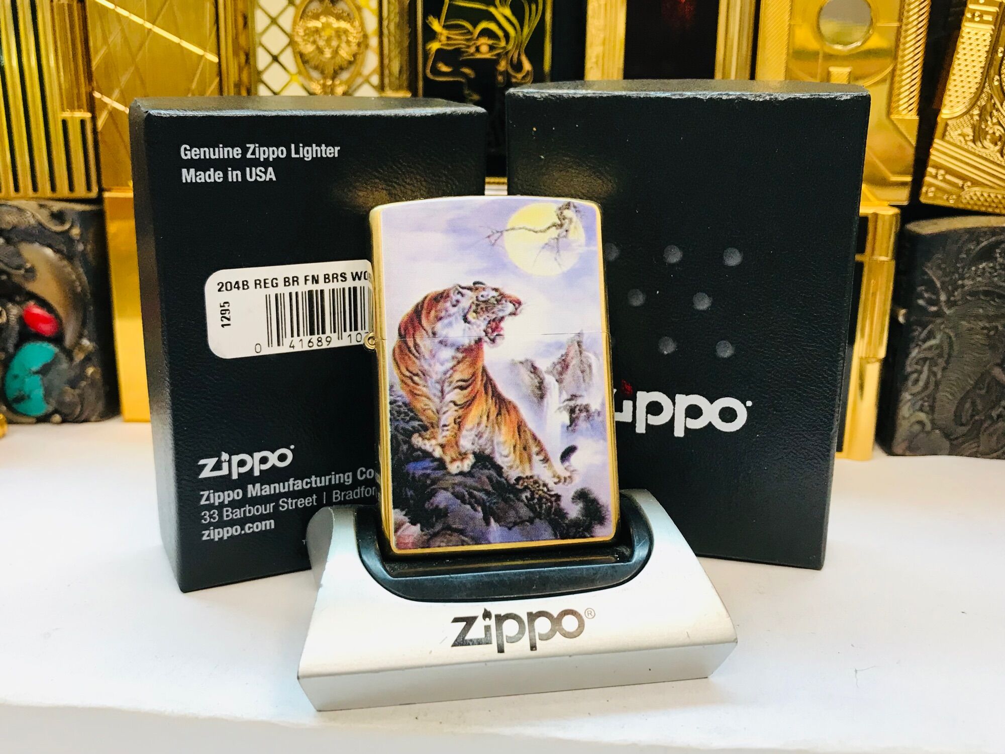 Bật lửa Zippo 2021 đồng chính hãng Mỹ in sơn hấp nhiệt