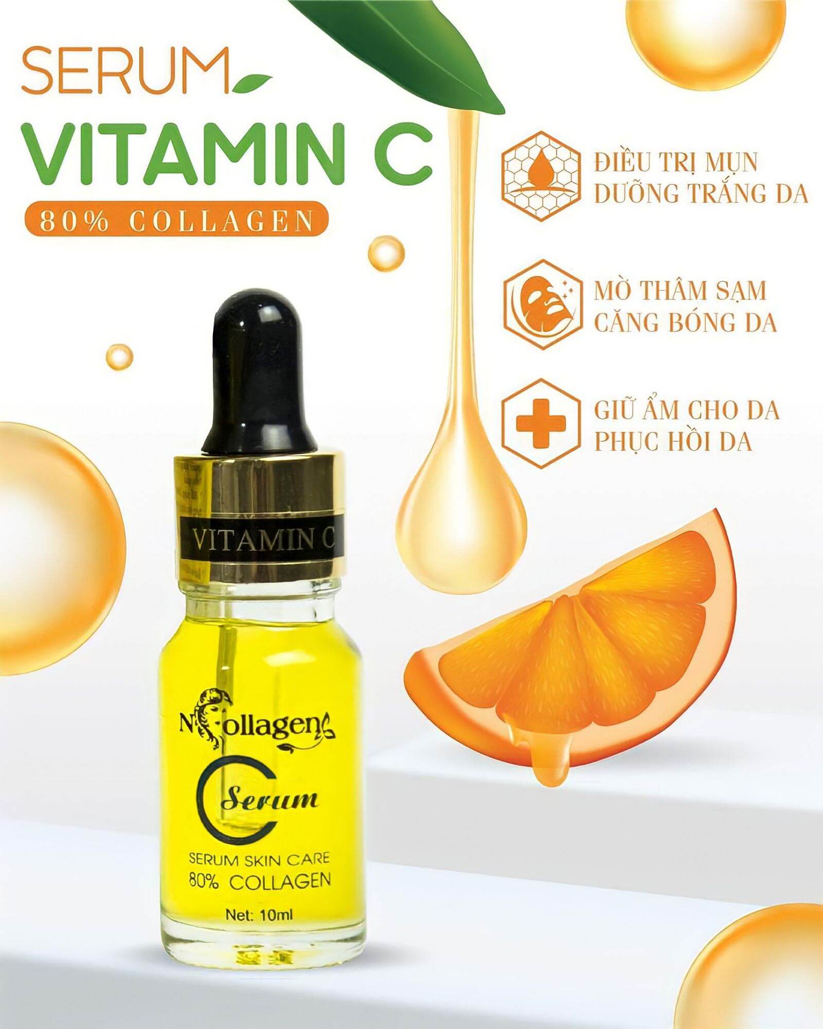SERUM VITAMIN C NCOLLAGEN ( CHỨA 80% COLLAGEN TƯƠI)