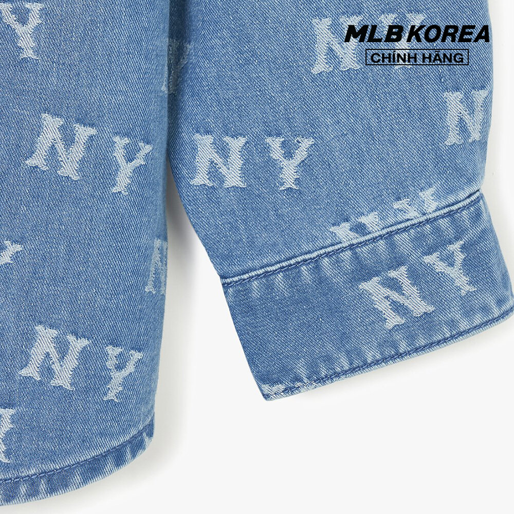 MLB - Áo sơ mi denim unisex Classic Monogram Jacquard 3ADRM0141-50BLL