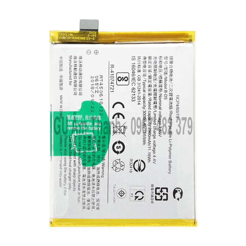 Pin thay thế cho vivo v7 vivo 1718 3000mah zin