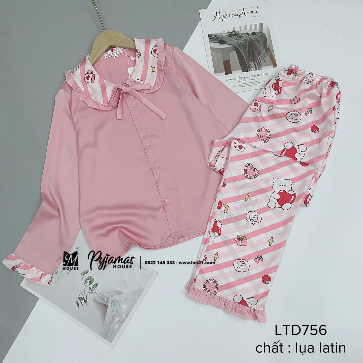 Bộ lụa latin dài tay