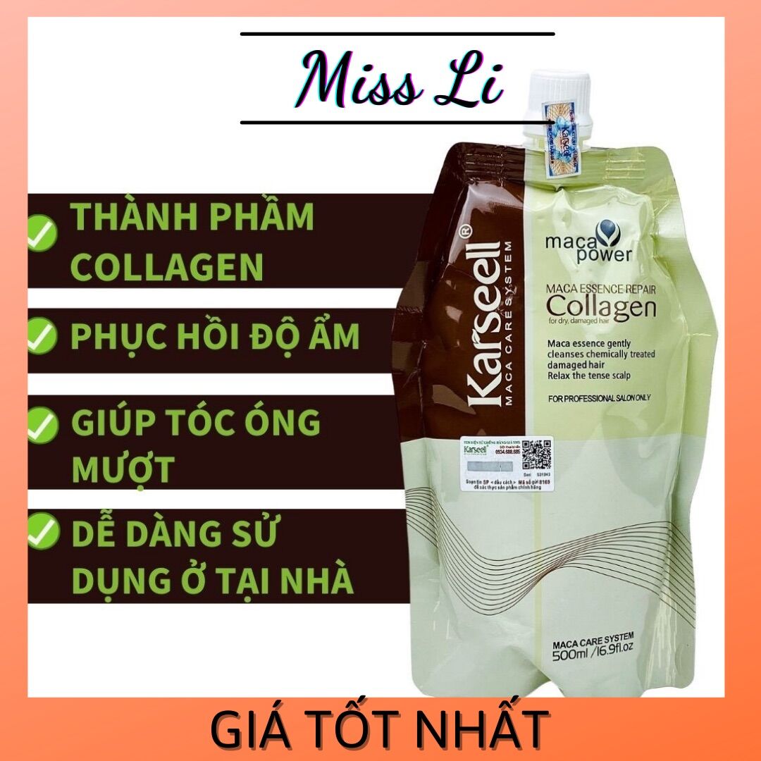 [HCM]?? [GIÁ TỐT] ?? Kem Ủ Tóc Karseell Maca Power Collagen 500ml