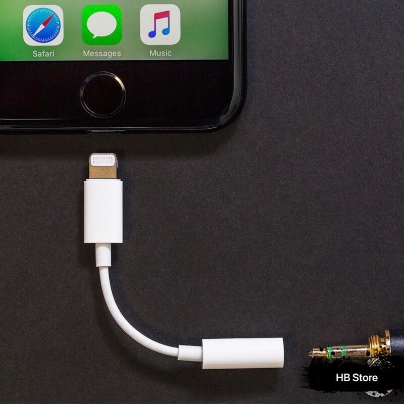 Jack to Lightning port for iPhone authentic headphone-Lightning cable adapter 3.5mm to Lightning Zin