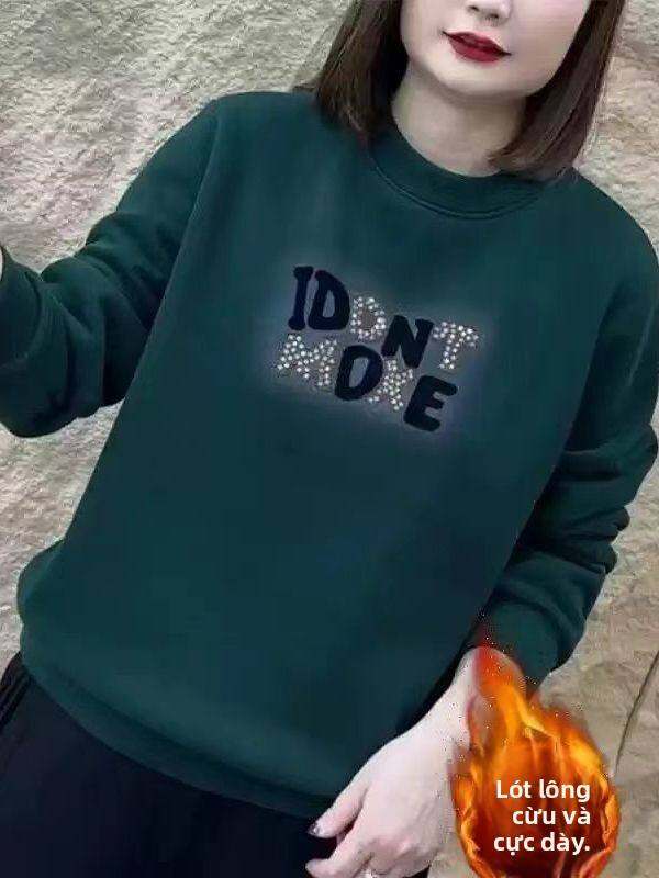 HUAXUNRAN | Áo Hoodie Mùa Đông Dày Đẹp Giảm Cân Size Lớn