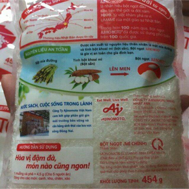 Bột ngọt AJINOMOTO 454 gr .