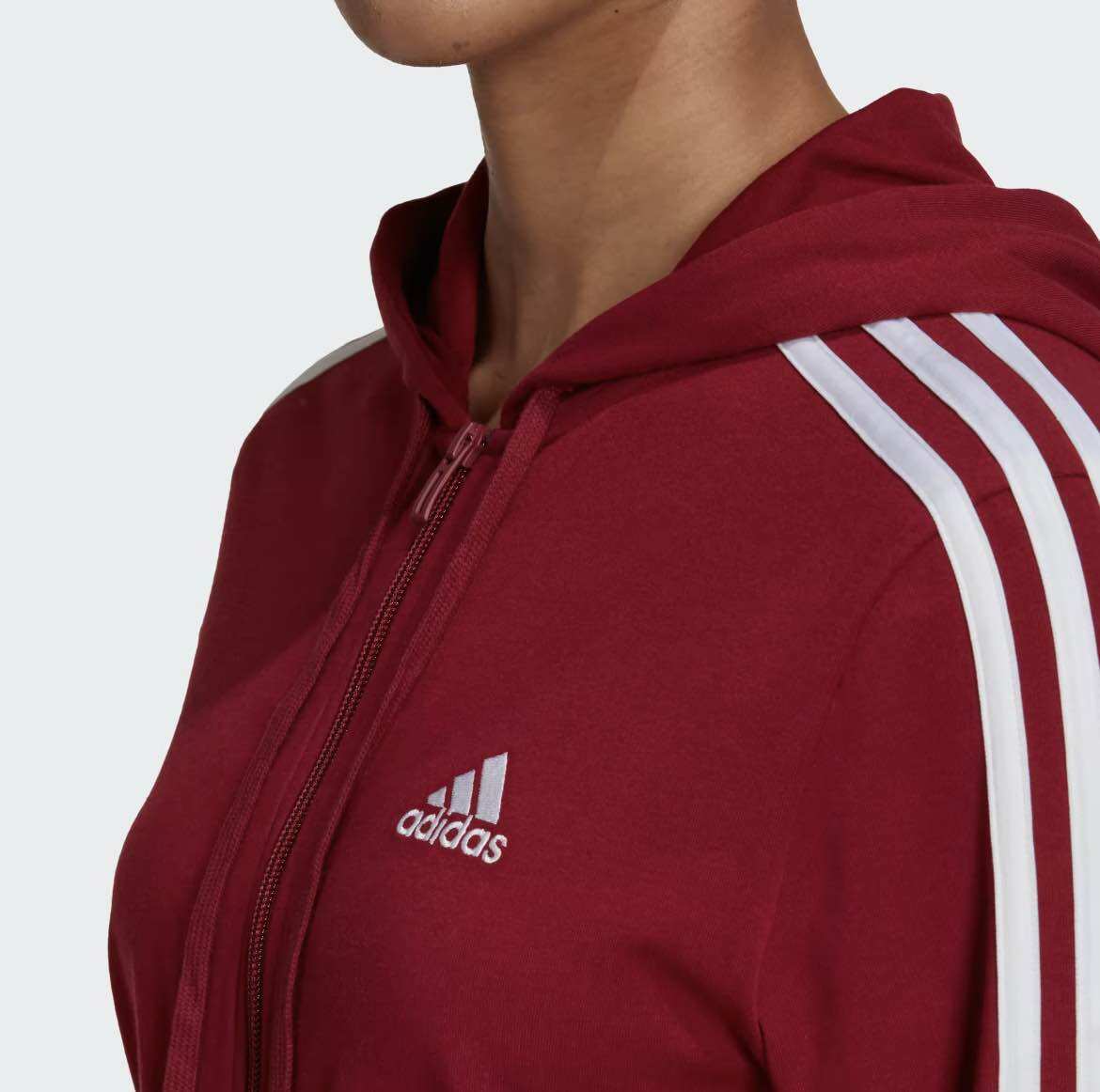 Áo Khoác Nữ Adidas 3 Sọc Single Jersey Essentials HP0010【HÀNG AUTH】