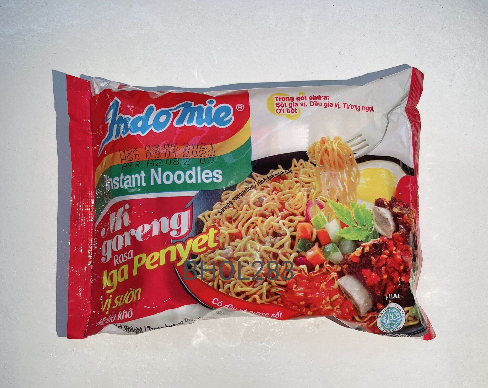 COMBO 10 GÓI MÌ XÀO KHÔ INDOMIE (Goreng Rasa Iga Penyet) 80g VỊ SƯỜN