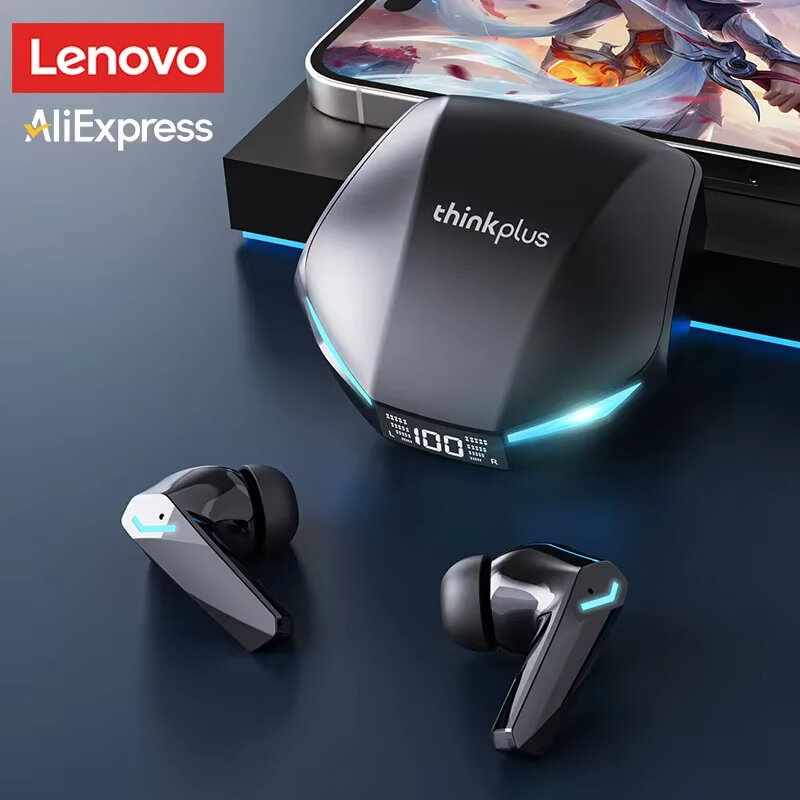 Tai Nghe Không Dây Bluetooth 5.4 Lenovo XT53 Màn Hình LED Tai Nghe Chơi Game Có Độ Trễ Thấp Chống Nước Có Hộp Sạc