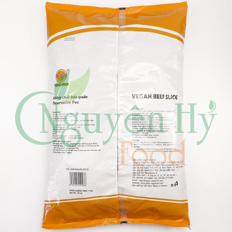 BÒ LÁT 2 CHAY ÂU LẠC THỰC PHẨM CHAY 1 KG