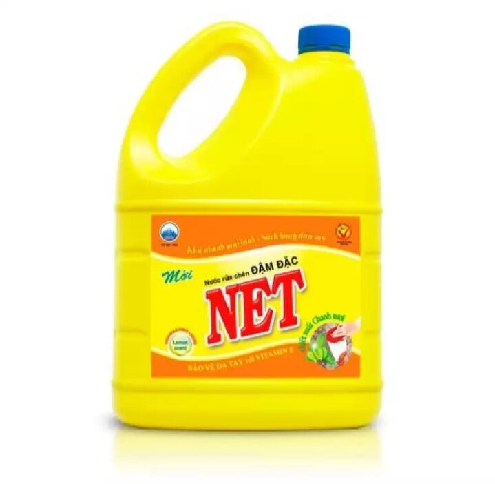 Nước rửa chén đậm đặc net hương chanh can 1,5kg
