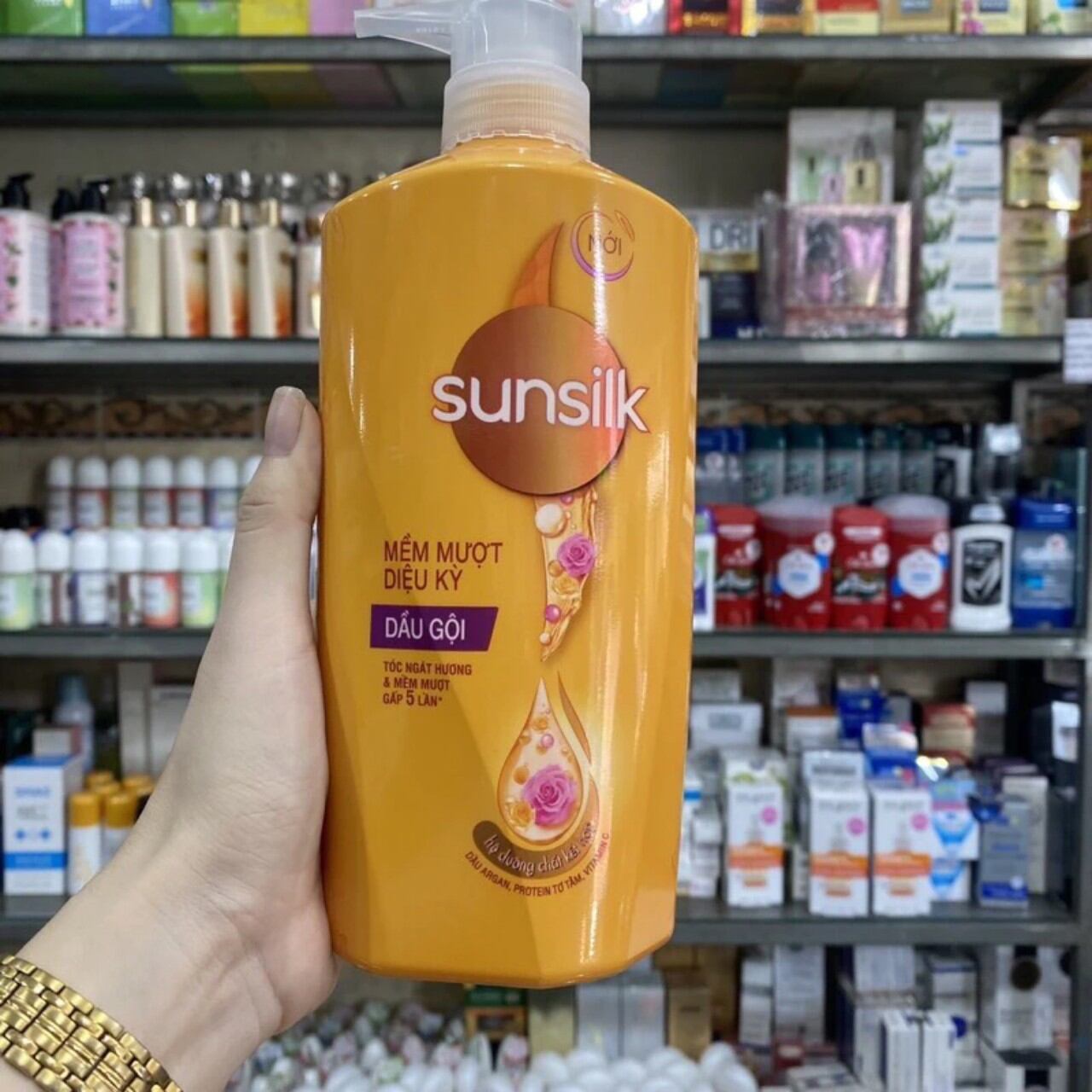 Dầu gội đầu sunsilk mượt tóc 650g