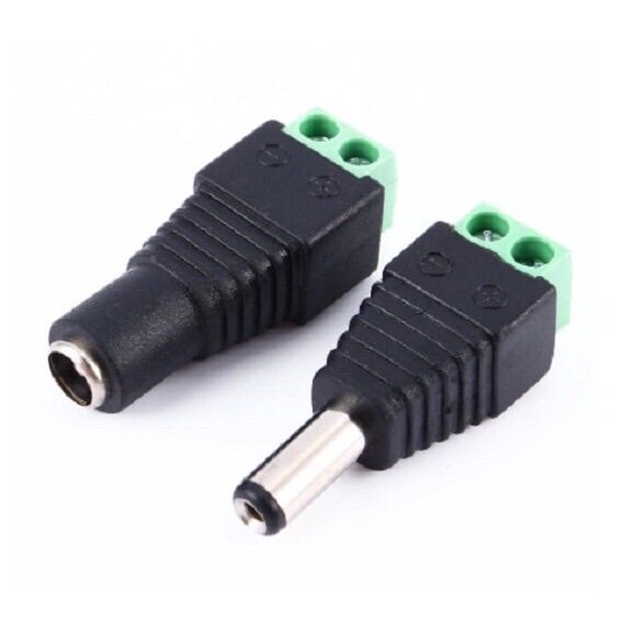Jack nguồn DC 5.5 Đực - Cái (Jack Domino)