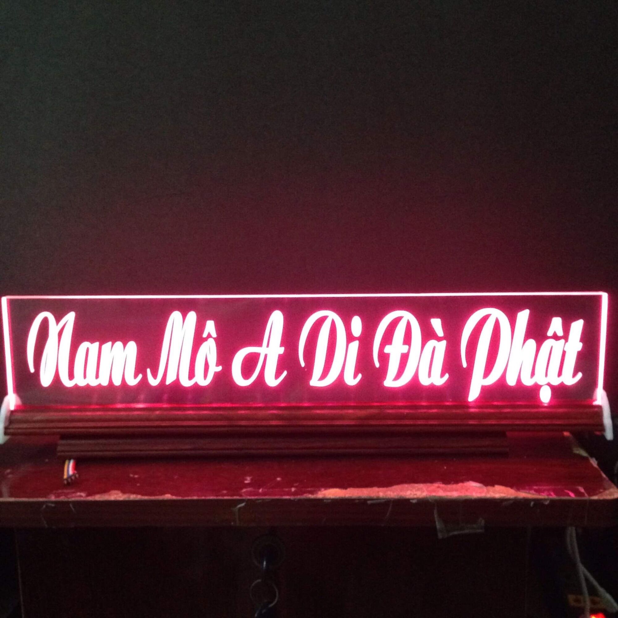 Chữ điện: Nam Mô A Di Đà Phật ( 10x60cm) để bàn