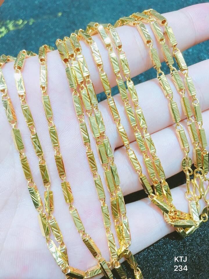 Dây chuyền nam mạ vàng