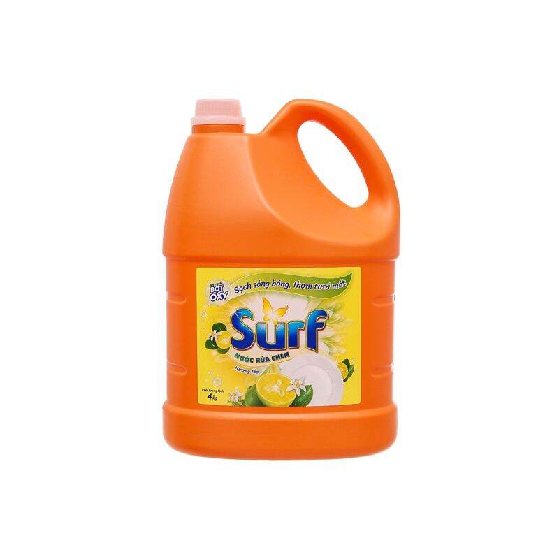 Nước rửa chén surf hương tắc 4kg.