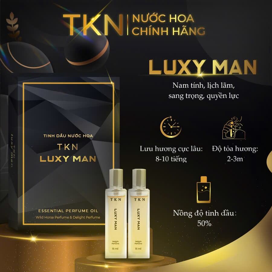 Tinh dầu nước hoa LUXY MAN lịch lãm sang trọng