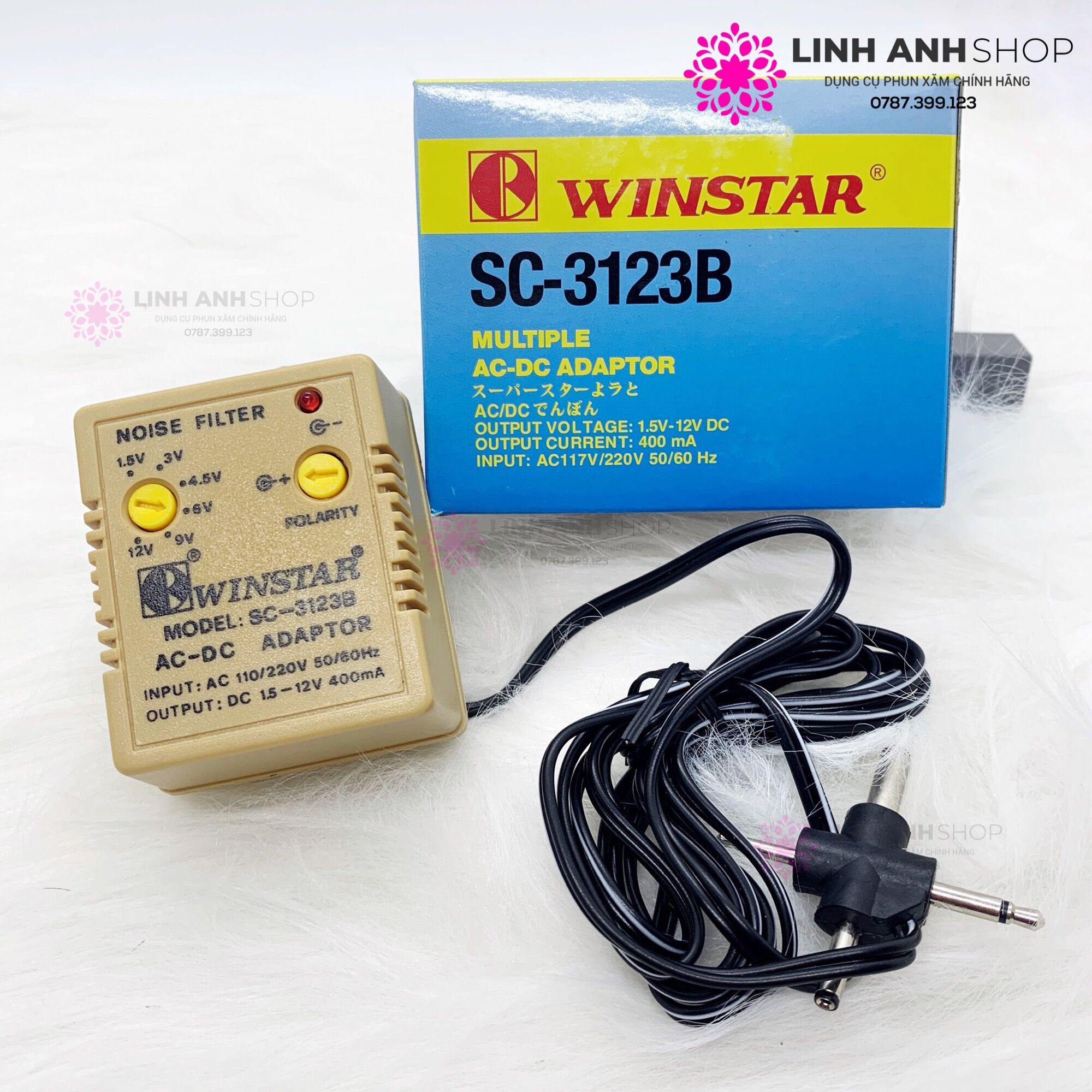 Ổn Áp Đổi Nguồn Winstar SC-3123B Phun Xăm Cao Cấp