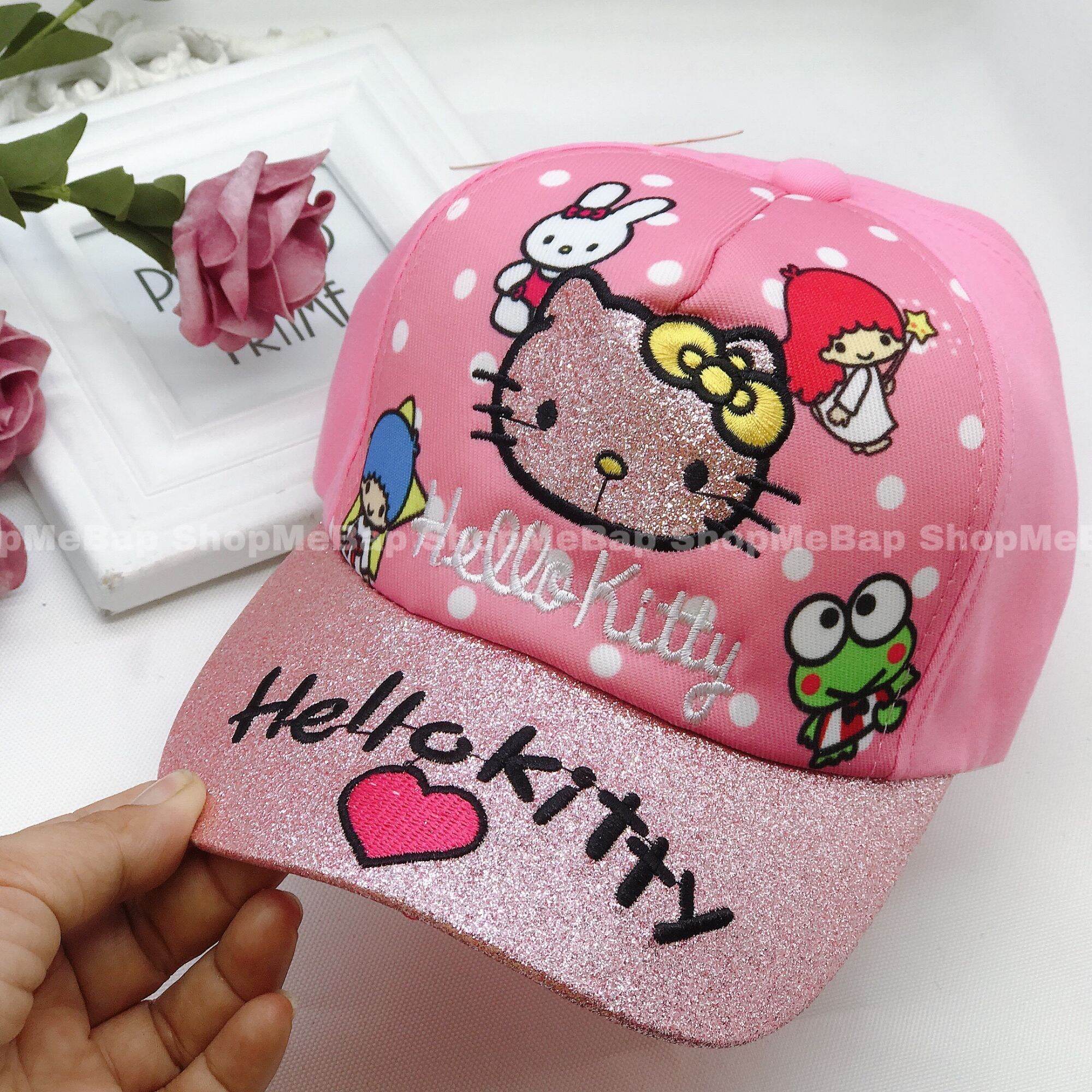 Mũ nón mèo hellokity loại mới đẹp suất sắc cho bé gái từ 3 tuổi