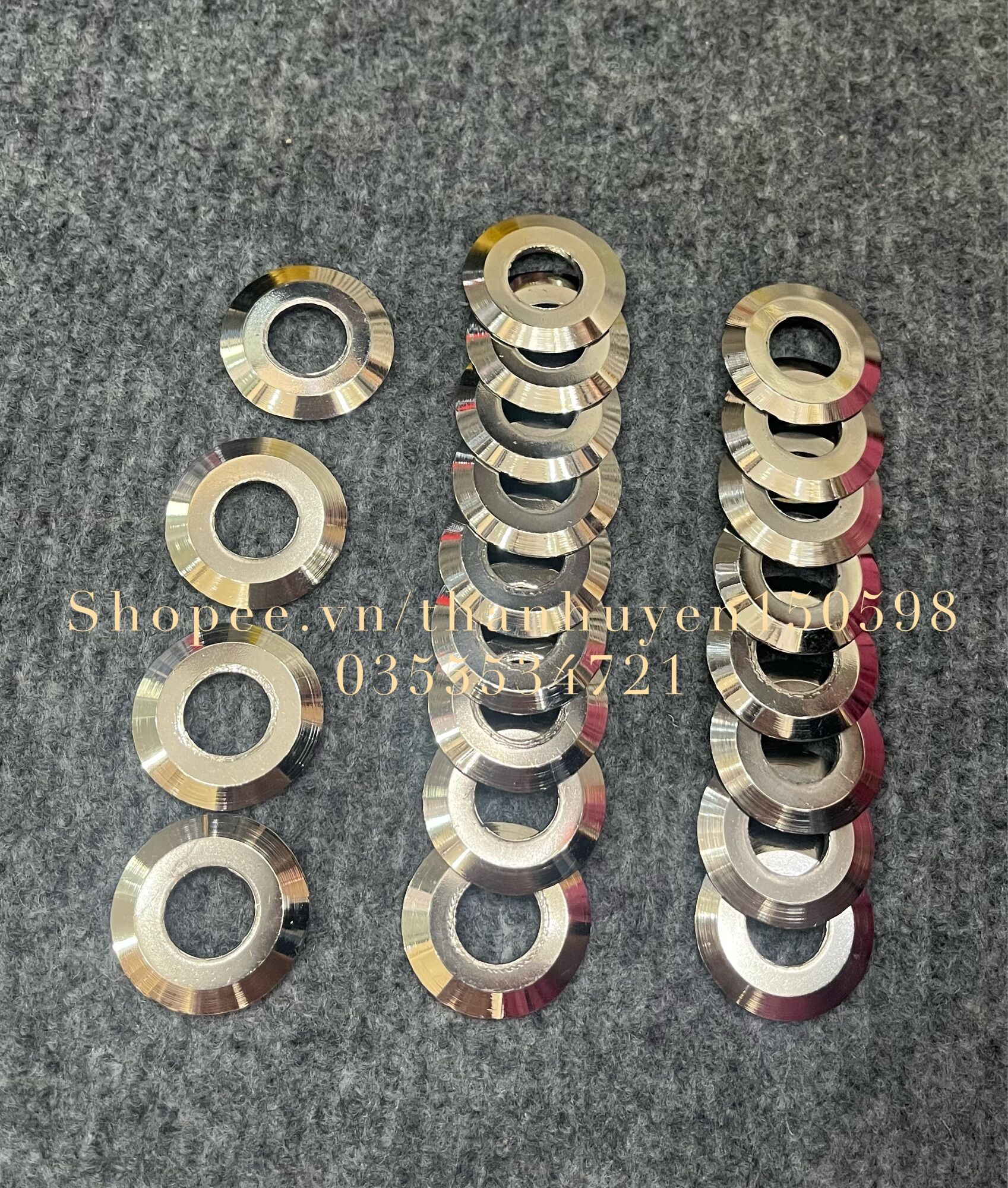 Combo 10con lông đền 2tầng inox 6li 8li 10li 12li