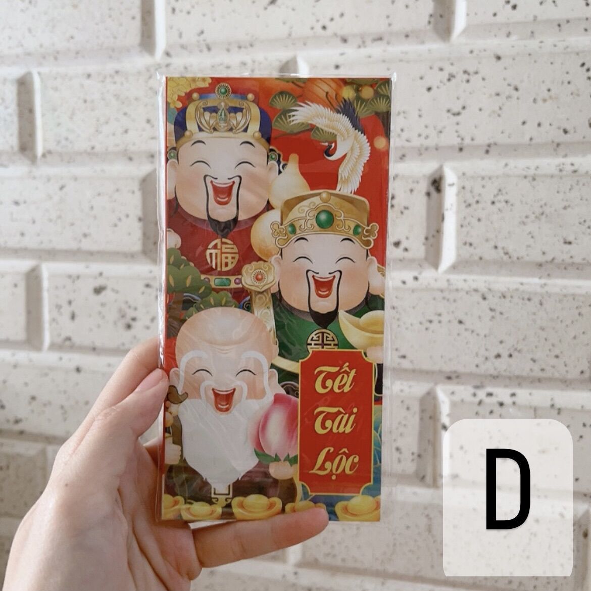 Xấp 6 bao lì xì 2023 (bao dày, nhiều mẫu)