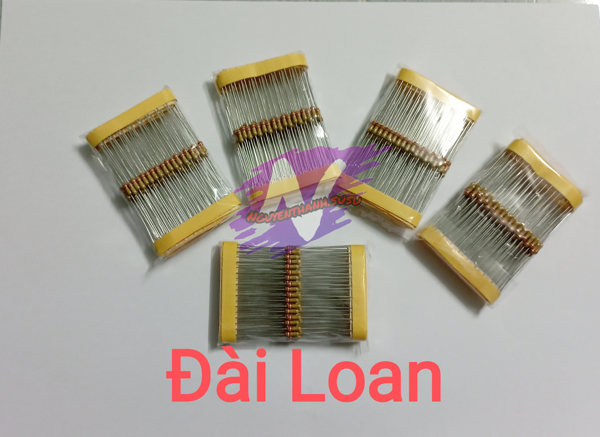 Điện trở 220k đài Loan ( điện trở đài loan , điện trở vạch 1/4w 220k)