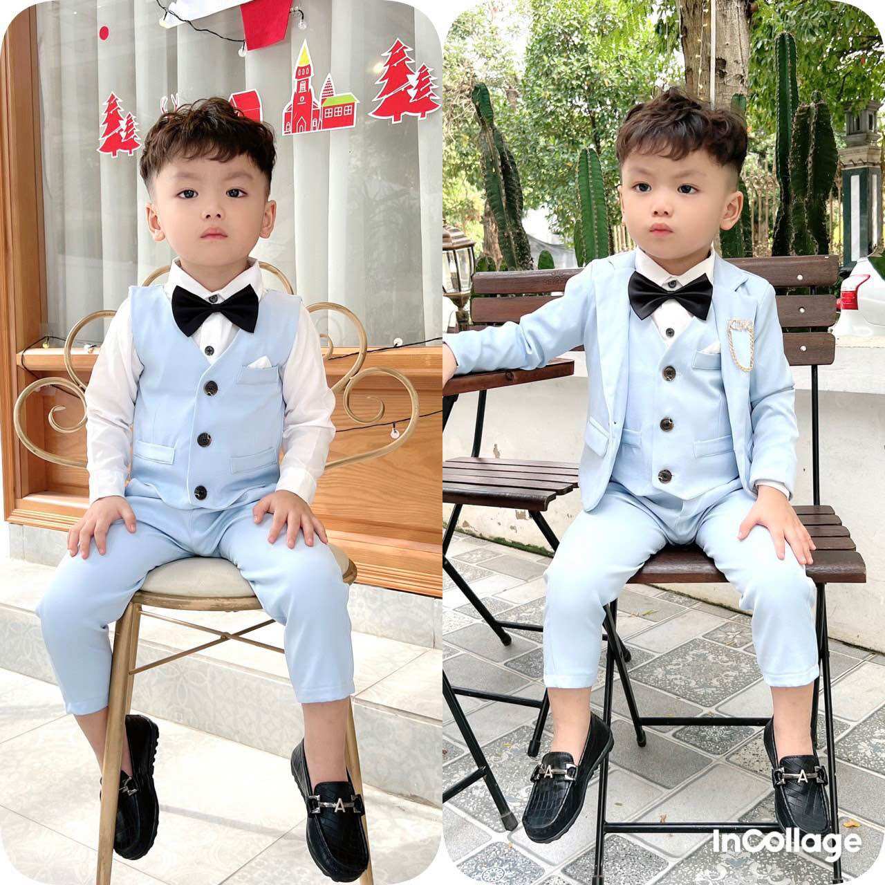 bộ vest 6 chi tiết cho bé 9-23kg