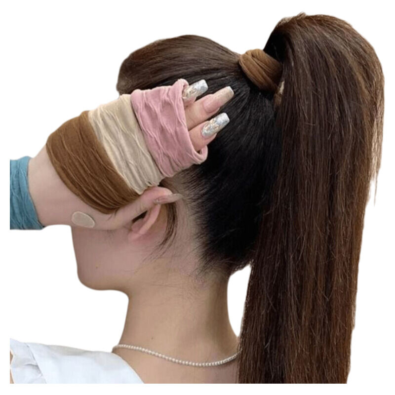 Dây Buộc Tóc Siêu Rộng Đàn Hồi Cao Mới Dây Buộc Tóc Mặt Nạ Da Mềm Mại Nhiều Màu Dây Buộc Tóc Phong C